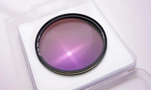 Close up of photo polarizing Fotos Stock