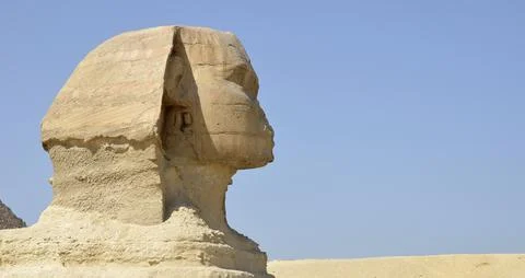Close Photo of sphinx head Stock Photos