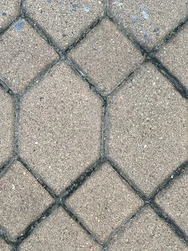 A close-up photograph of interlocking pavement blocks 스톡 사진