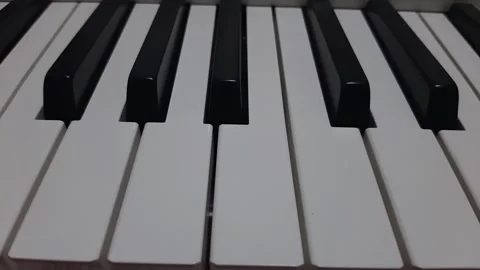 Close up of piano keys Stock Footage 285915926