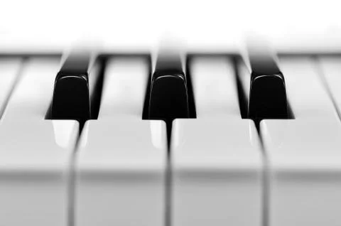 Close-up of piano keys Foto stock