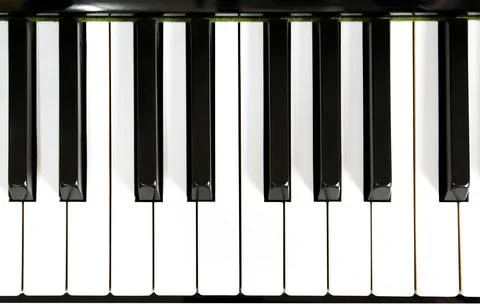 Close up of piano keys Stock Photos
