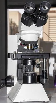 A close-up picture of a Microscope Stock Photos