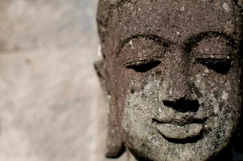 Close up picture of a small Buddha statue Stock-Fotos