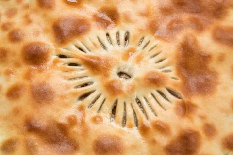 Close up of pie with meat Stock Photos