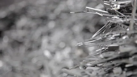 Close up of pieces of metal Stock Footage 231497242