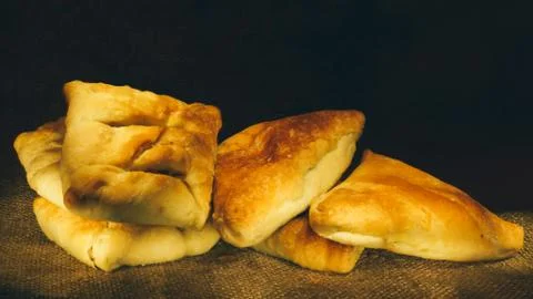Close-up of pies. Foto stock