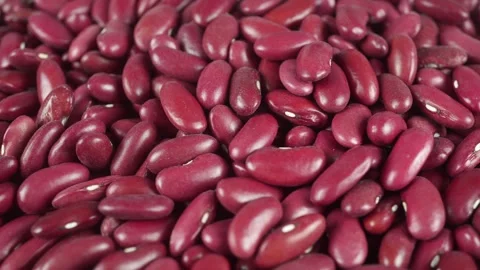 Close-up Of A pile Of Dried Red beans With White Eyes Ready To Cook. Stock Footage 319761956