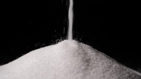 Close up of a pile of salt while it s been formed Stock Footage 160563934