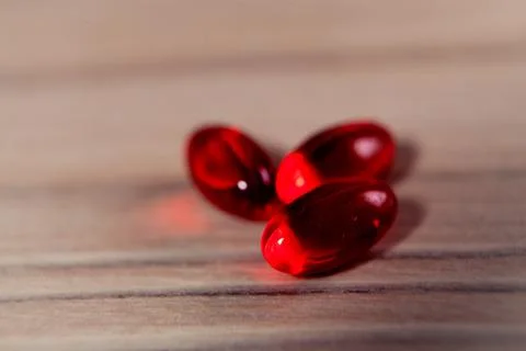Close up of pills on table Stock Photos