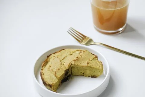 Close-up of pineapple carrot apple cake Stock Photos