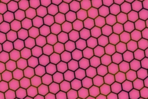 Close-up of pink honeycomb pattern on surface 스톡 일러스트