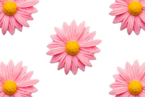 Close up of pink plastic flower Stock Photos