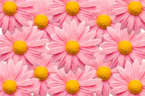 Close up of pink plastic flower Stock Photos