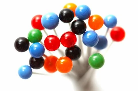 Close up of pins Stock Photos