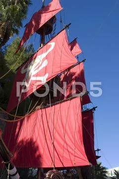 Close up on a pirate ship Stock Photos