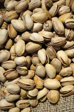 Close up of pistachio nuts Stock Photos