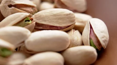 Close up of pistachios in shell Stock Footage 331343331
