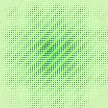 Close-up pixel art style pattern with green and brown dots on a light backg.. Stock Illustration