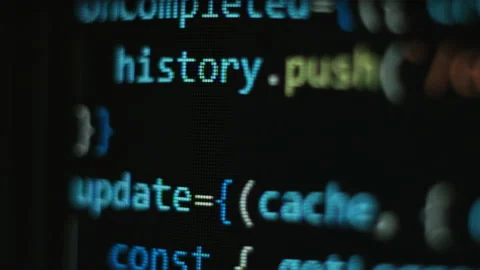 Close up pixel code Stock Footage 131063160