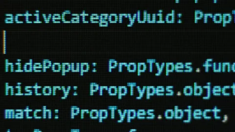 Close up pixel code Stock Footage 131063727