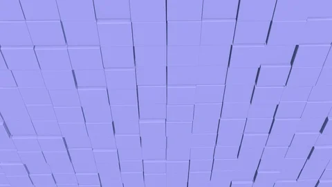 Close up of pixels texture Illumination in creamy color slowly coming closer. Video stock 124499822