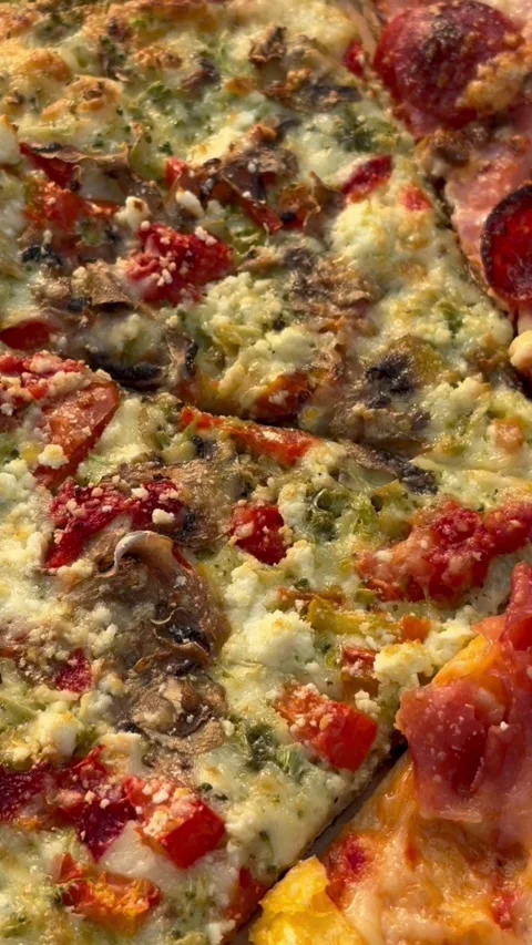 Close up of a pizza Stock-Footage 281295080