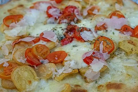 Close up of Pizza Stock-Fotos