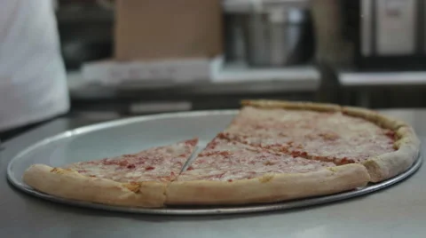 Close up of a pizza pie  Stock Footage 61258052