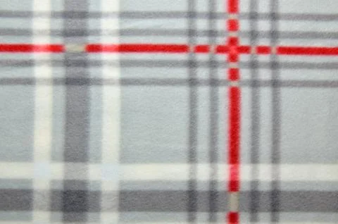 Close up of a plaid blanket Stock Photos