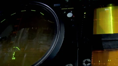 Close-up of a plane dashboard Stock-Footage 237457726