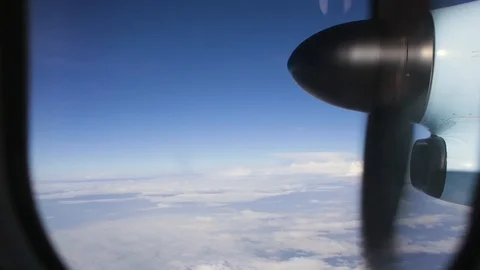 Close Up Plane Propeller Stock Footage 89762416