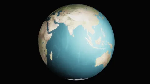 Close-up of planet Earth rotating in space. 3 Vídeo Stock 294505423