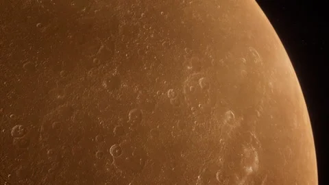 Close Up Of Planet Mercury Stock Footage 245000023