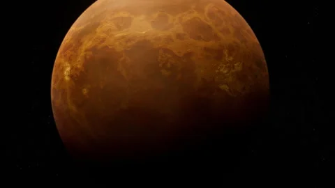 Close Up Of Planet Venus Space Background Stock Footage 244999004