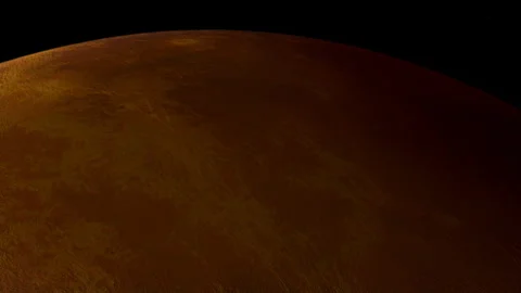 Close Up Of Planet Venus in Space Stock Footage 244998959