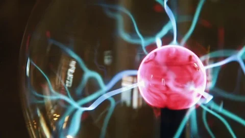 Close-Up Plasma Ball 4 Stock Footage 73598083