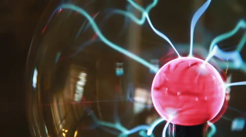 Close-Up Plasma Ball  Stock Footage 60804116