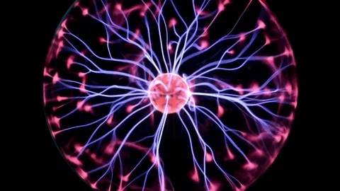 Close-up of a plasma ball Stock Footage 76781855