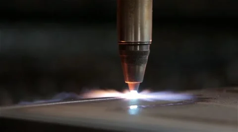 Close up plasma cutter Stock Footage 60640631