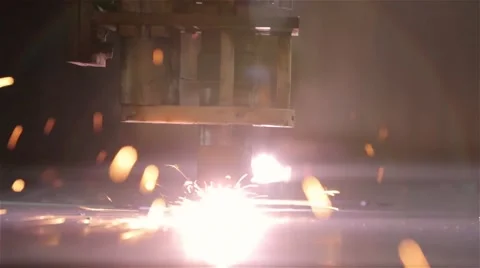 Close up plasma cutter Stock Footage 60640642