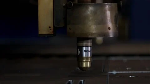 Close up plasma cutter Stock Footage 60640646