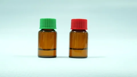 Close up plasma in test tube laboratory concept. Stock Footage 80278994