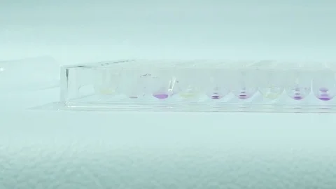 Close up plasma in test tube laboratory concept. Stock Footage 80279007