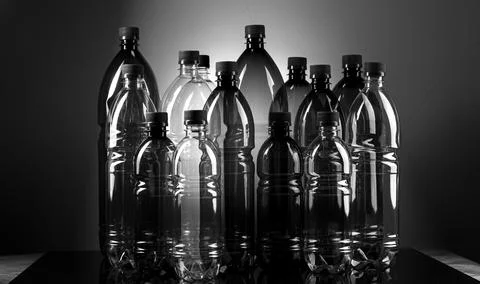 Close up of a plastic bottle. Stock Photos