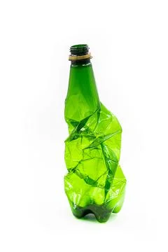 Close up of a plastic bottle on white background Stock Photos