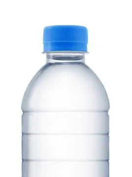 Close up of a plastic bottles on white background Stock Photos