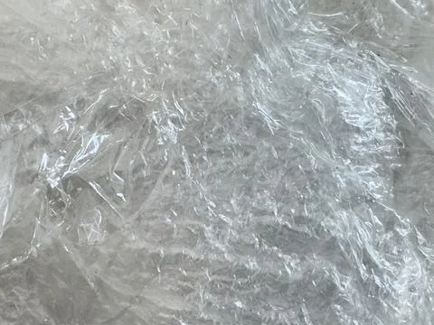 Close up of plastic foil background, abstract gray paper background. Stock Photos