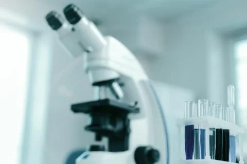 Close up of plastic support for test tubes Stock Photos