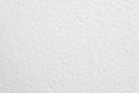 Close up plastic white foam sheet surface texture background. Stock Photos